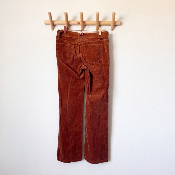 Tory Burch Brown Thin Corduroy Straight Leg Pants - Picture 5 of 8